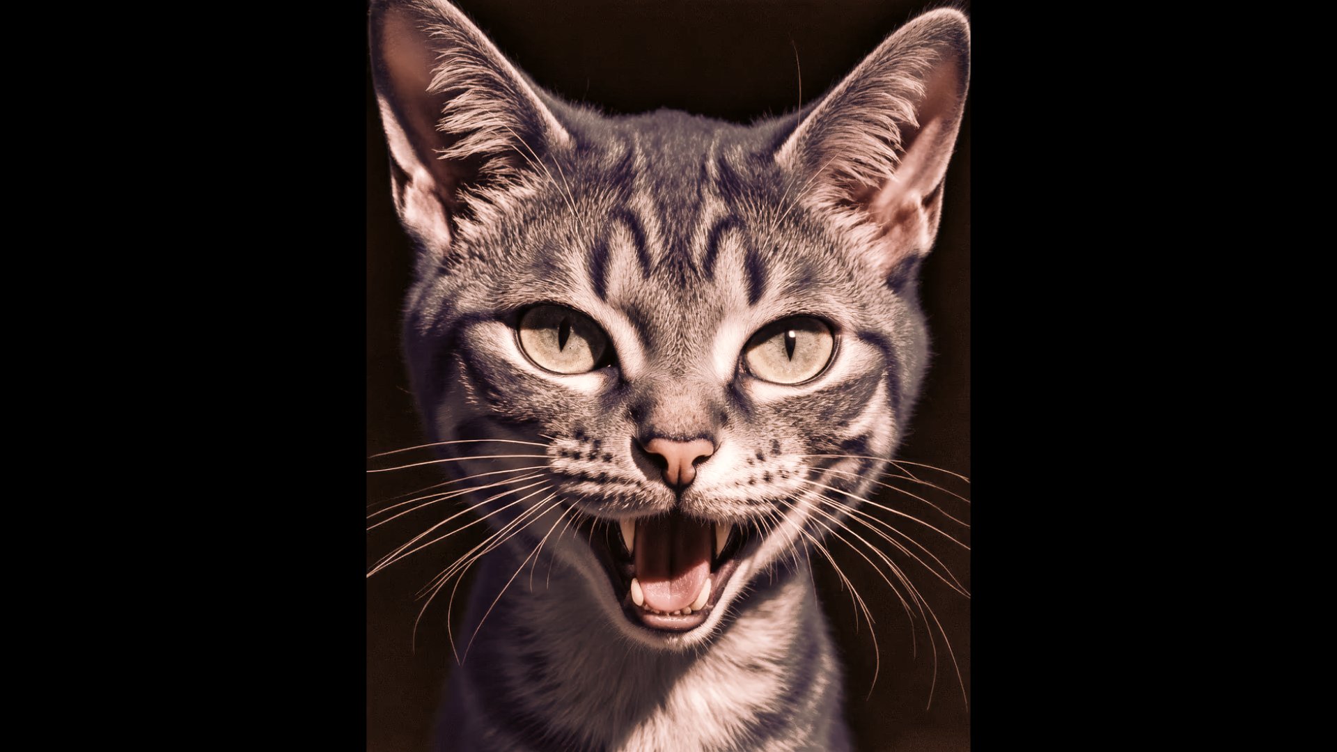 zornige katze tiger